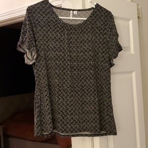 Ruffle short sleeve top